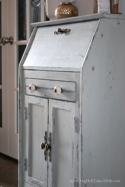 white knobs on sugar cane blue green secretary desk.jpg White knobs on sugar cane blue green secretary desk