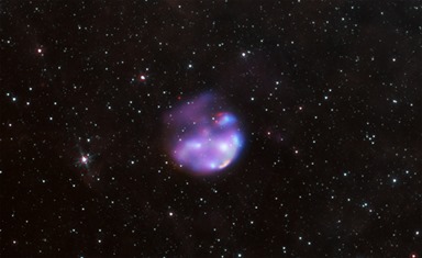 imagem composta da remanescente de supernova