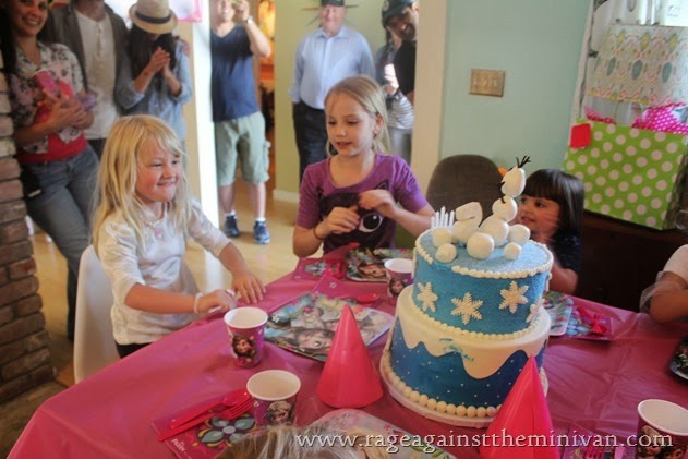 Our #Frozen themed birthday party cake from Sweet E's Bakery