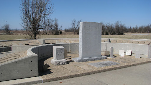 A memorial to past citizens buried in the cemetery was dedicated about a decade ago. (Photo credit: Jennifer Moore)