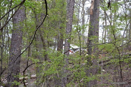 We can see our RV from the trail