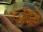In addition to andouille and shrimp, I threw some country ham trimmings in my jambalaya.  It was great, but if you do it, just be sure to cut back on your salt.