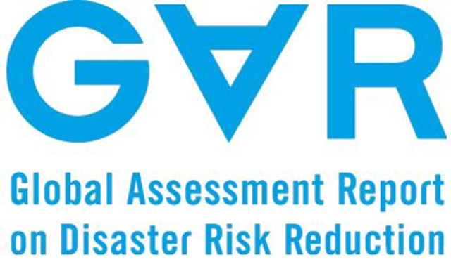 Logo for the United Nation's Global Assessment Report on Disaster Risk Reduction (GAR). Graphic: UNISDR
