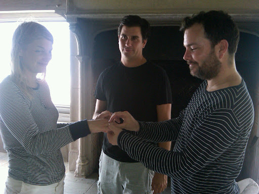 The perfect couple in stripes? Naomi and Daniel pretend to wed in front of our fireplace ceremony site, with Anthony standing in as the officiant. Sometimes we just need to see how normal people would look in the spaces. The perfect couple in stripes? Naomi and Daniel pretend to wed in front of our fireplace ceremony site, with Anthony standing in as the officiant. Sometimes we just need to see how normal people would look in the spaces.