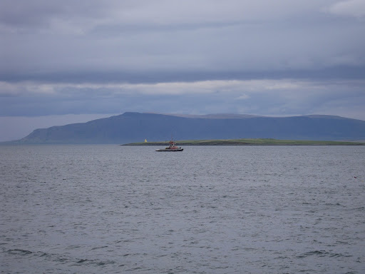 Icelandic tugboat on the bay.