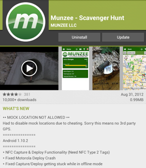 Munzee version 1.10.2