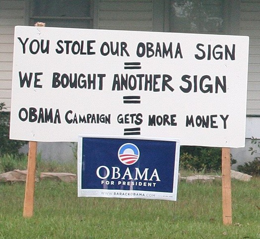 Obama sign