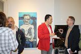 Guests at the opening reception of 
FolkloRican: The Art of Pepe Villegas
at NYU Wagner