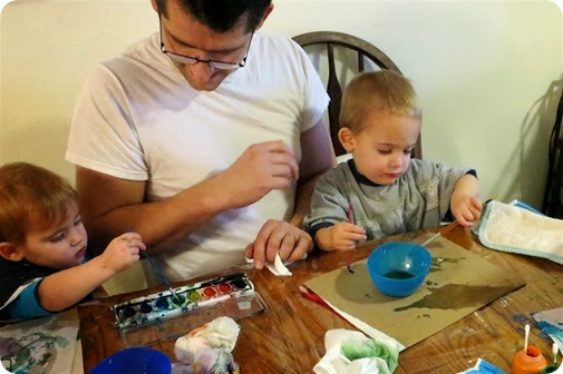 Painting with Daddy