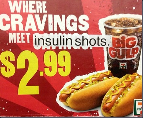 Where cravings meet [insulin shots.] (Greenpoint Ave; Church bound G)