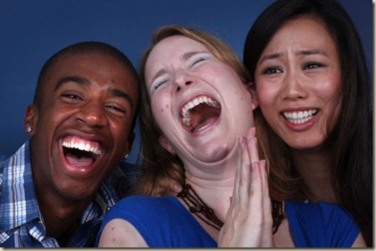 people laughing