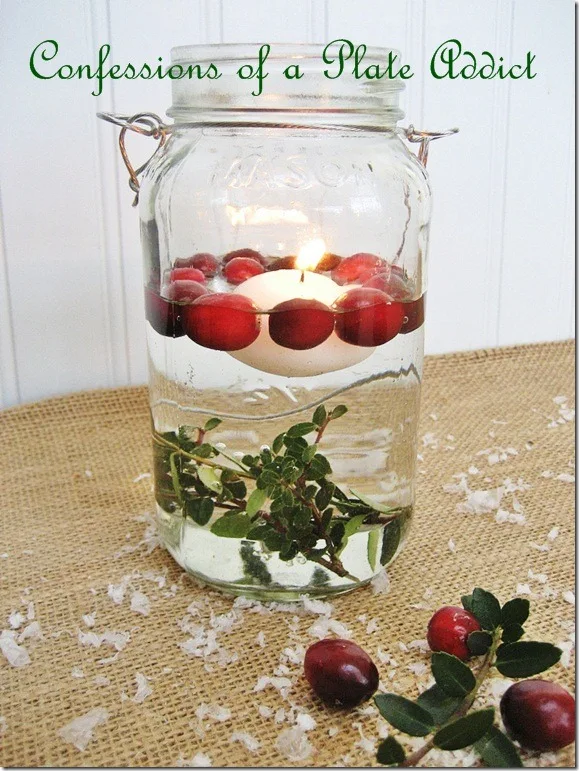 CONFESSIONS OF A PLATE ADDICT Mason Jar Christmas Candles3