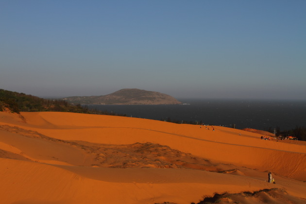 Red Sand Dunes next to the South China Sea Red Sand Dunes next to the South China Sea