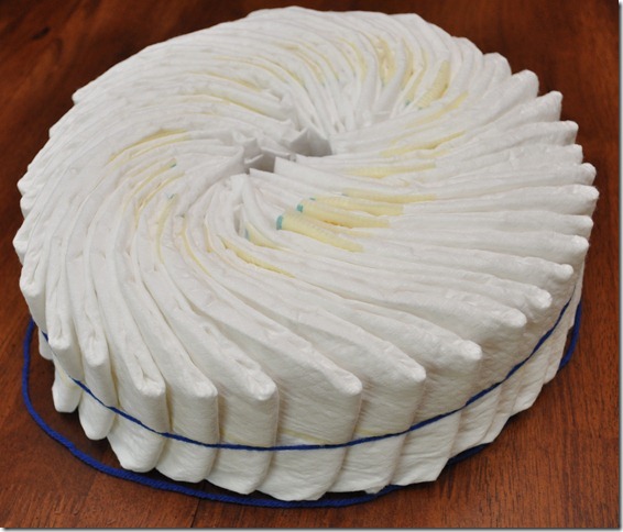 Diaper cake tutorial 3 Diaper cake tutorial 3