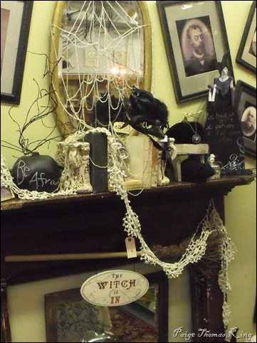 spooky mantel