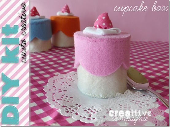 creattivecompagnie- cucito creativo - CUPCAKE BOX creattivecompagnie- cucito creativo - CUPCAKE BOX