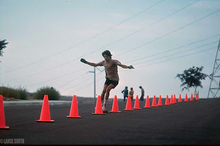 Torger had the slalom instincts maneuvering through the killer cones, one miss and you knew it
