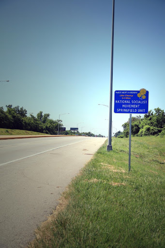 A stretch of West Bypass has been adopted by the National Socialist Movement Springfield Unit. 

(Photo Credit: Alex Crowder)