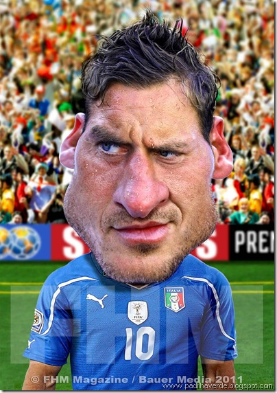 Caricatura Francesco Totti