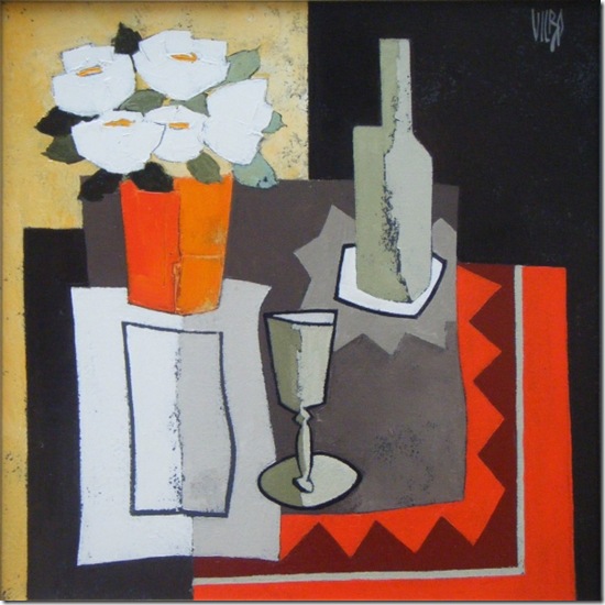 Le vase rougea-Alain-Vilbo-ENKAUSTIKOS Le vase rougea-Alain-Vilbo-ENKAUSTIKOS