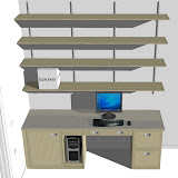3d Design for Computer Desk