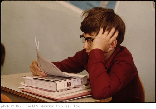 'Students Studying at Cathedral Senior High School in New Ulm, Minnesota...' photo (c) 1975, The U.S. National Archives - license: http://www.flickr.com/commons/usage/