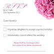 Dome of Pink Roses 5 RSVP Card