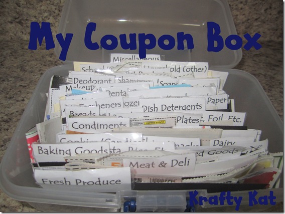Inside Coupon Box (Krafty Kat) Inside Coupon Box (Krafty Kat)