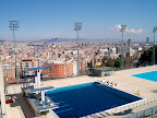 Olympic diving well and skyline, Barcelona