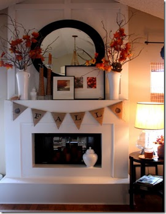 Sweet Something Fall Mantel its the little things that make a home