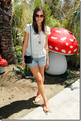 attends a Coachella BBQ thrown by Mulberry at the Parker Palm Springs on April 16, 2011 in Palm Springs, California.