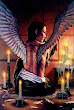 Angel In Lights Of Candles