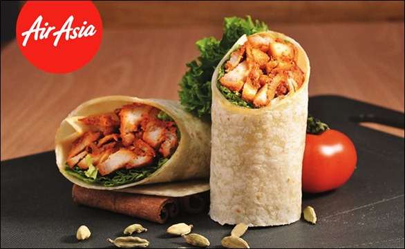 Tandoori chicken tortilla wrap