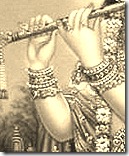 Krishna playing His flute