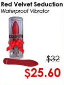 Red Velvet Seduction Waterproof Vibrator | GoodVibes