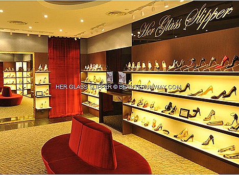 Her Glass Slipper Boutique Bruno Magli, DKNY, Emilio Pucci,  Givenchy, French Sole, Kenzo,Kenneth Cole 925, Marc Jacobs, Michael Kors, Ras, Repetto stilettos, mules, pumps, ballet flats wedges, slingbacks, strappy heels sandals