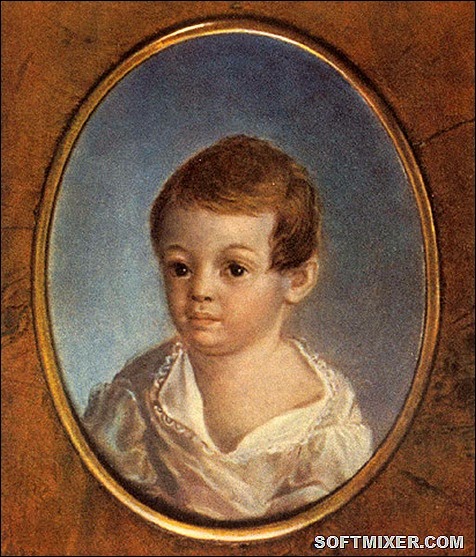 Пушкин в детстве.Неизв.автор