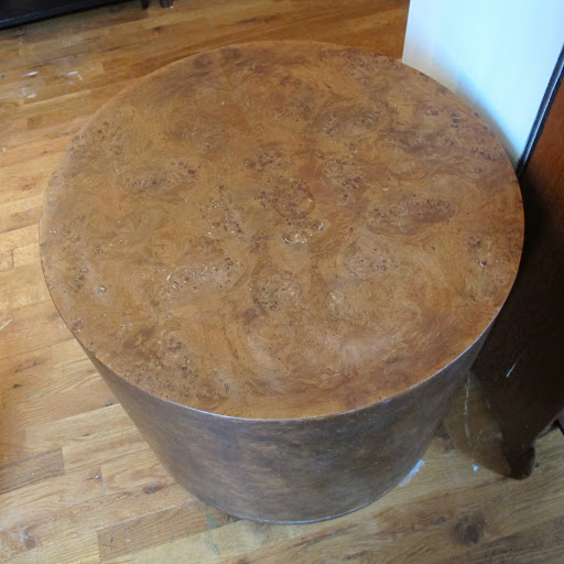 This table matched another smaller piece. We loved the unique marbled pattern and its sheer bulk.