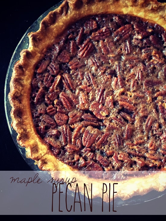 Maple Syrup Pecan Pie