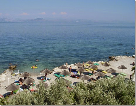 Benitses beach, Corfu