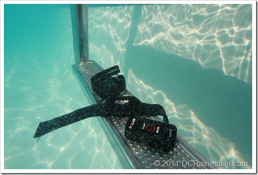 Polar RCX5 Gear underwater, waterproofing