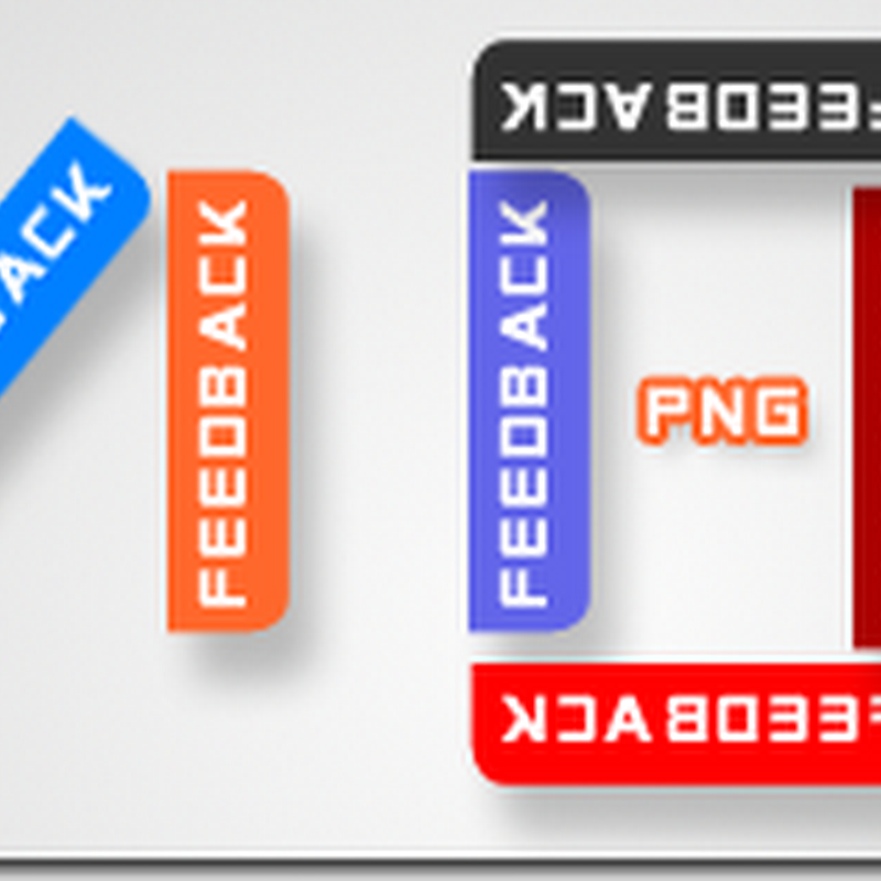 Floating Feedback Buttons Set for Blogs