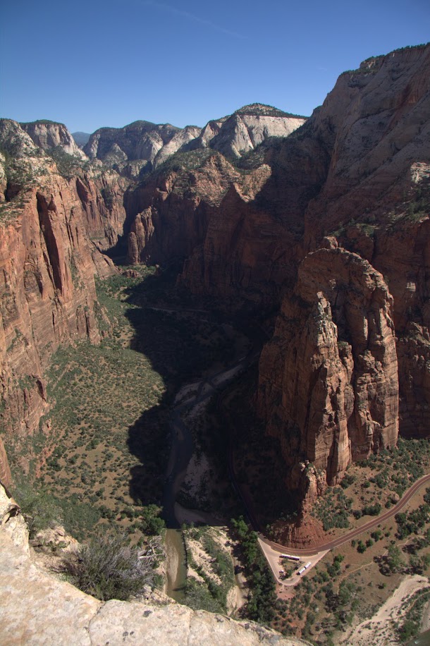 The Photo (Showing Big Bend and Route Up Zion Canyon)