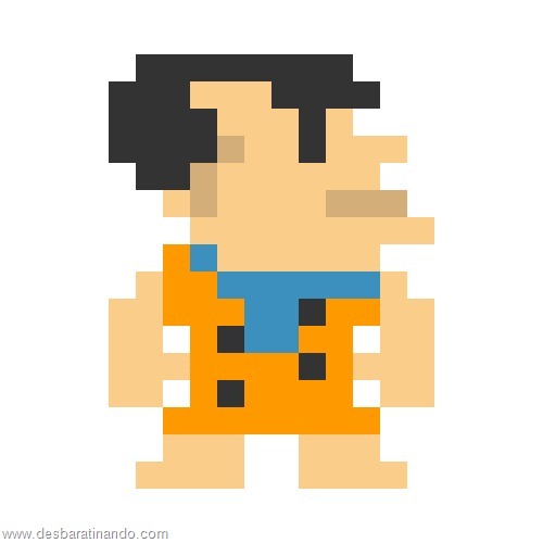 super herois e viloes em 8 bits flintstones  (1)