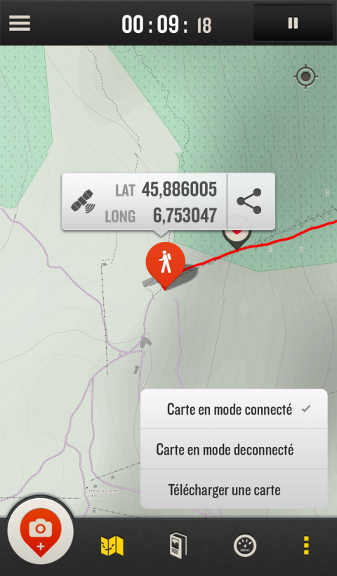 Android application Quechua Tracking screenshort
