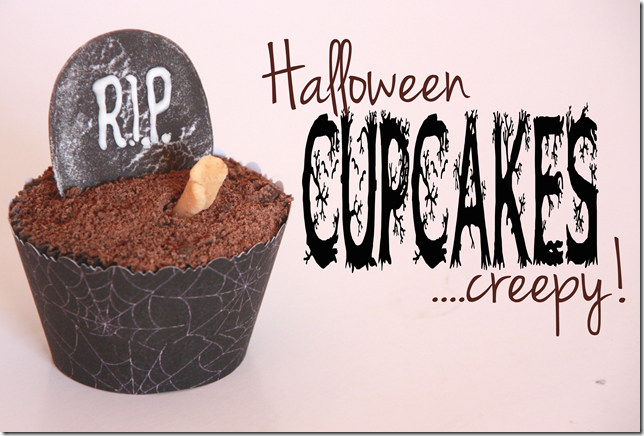 halloween cupcakes creepy gravstøtte 