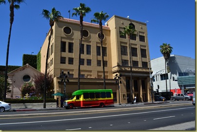 Rasta Bus and building Hollywood