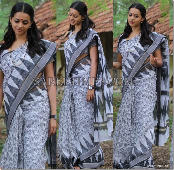 Bhavana_White_Cotton_Saree