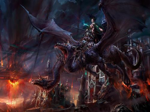 Dragon And His Queen, Dragons