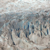 Mendenhall Glacier com sol - Juneau, Alaska, EUA